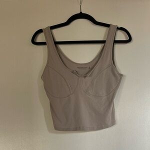 Abercrombie & Fitch Women's beige crop tank